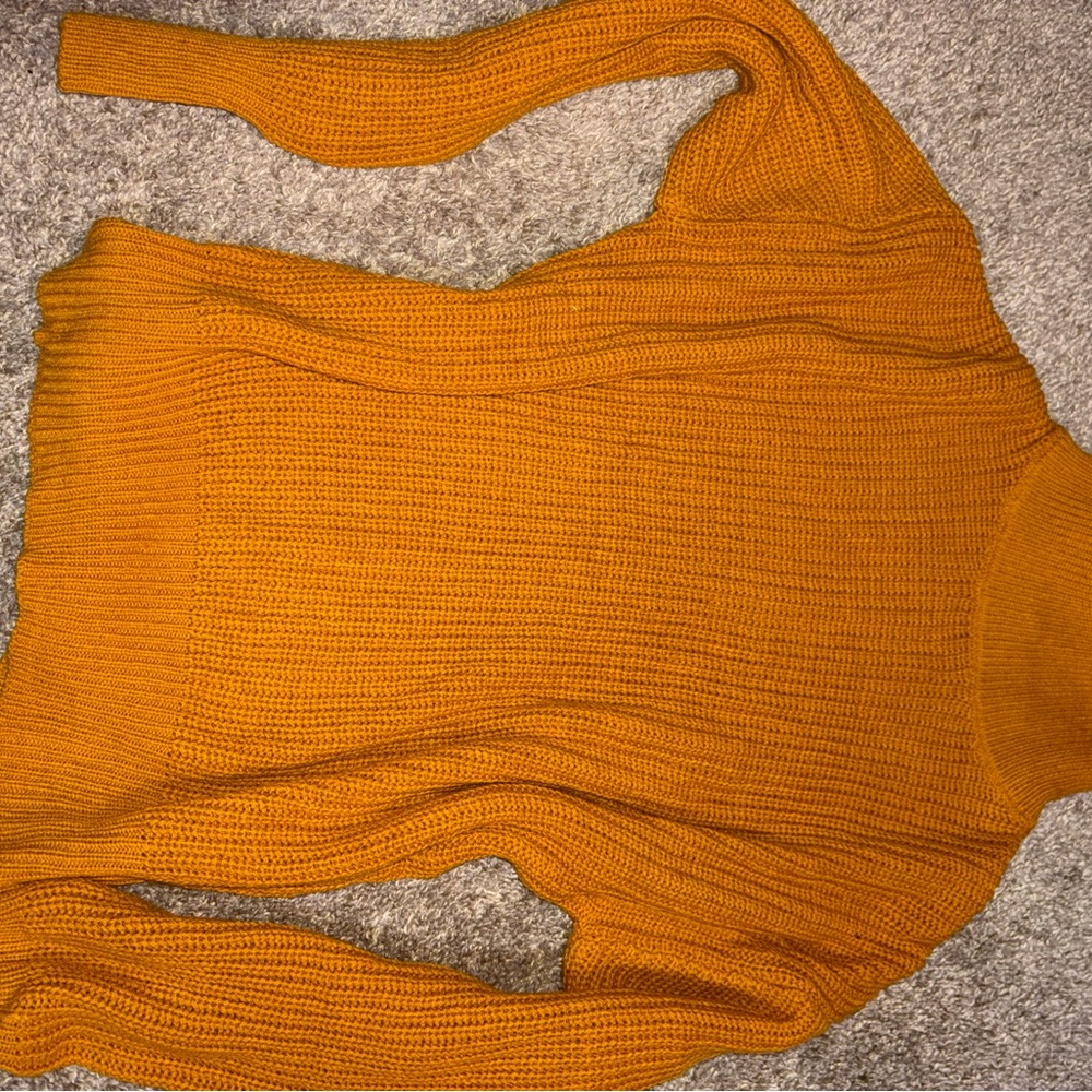 Cozy Knit Sweater in Mustard